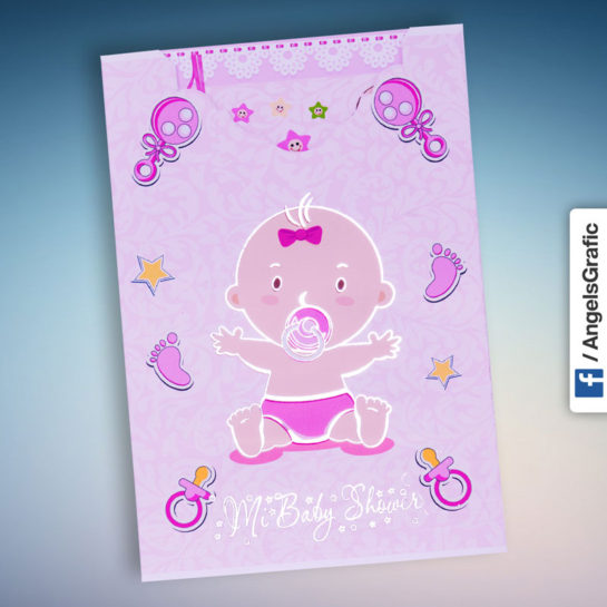Angels Graphic-Tarjeta de Baby Shower