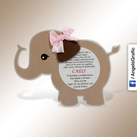 Tarjeta de Invitación para Baby Shower (bs-423)
