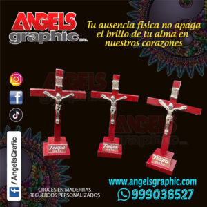 CRUCES DE 10 CM, ANGELS GRAPHIC