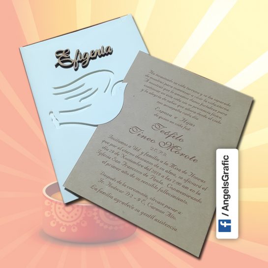 INVITACION DE MISA - ANGELS GRAPHIC