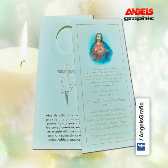 INVITACION DE MISA - ANGELS GRAPHIC