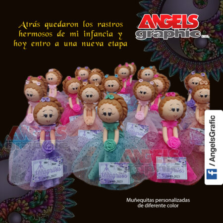 RECUERDO DE 15 AÑOS MUÑEQUITA -ANGELS GRAPHIC