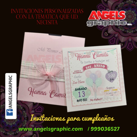 invitacion infantil - angels graphic