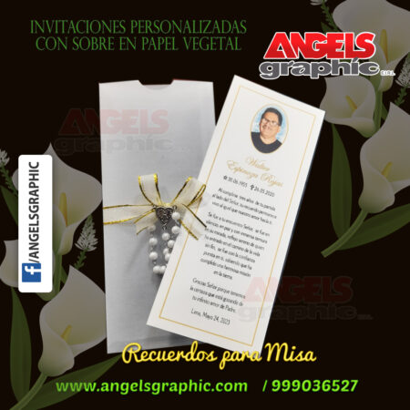 recuerdo de misa - angels graphic