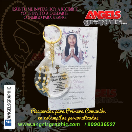 LLAVERITO EN RESINA PRIMERA COMUNION ANGELS GRAPHIC