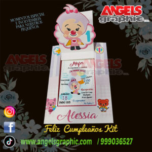 invitaciones de cumpleaños plim plim2 - angels graphic