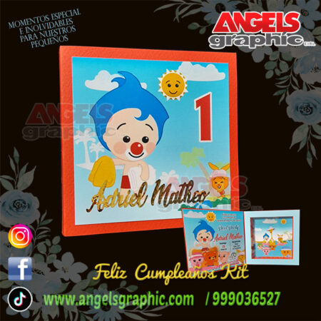invitaciones de cumpleaños personalizado - angels graphic