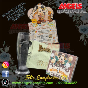 invitaciones cumpleaño tadeo - angels graphic