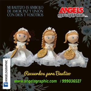 muñequitas bautizo 2, angels graphic