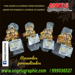 recuerdo matrimonio en botellitas 4, Angels Graphic