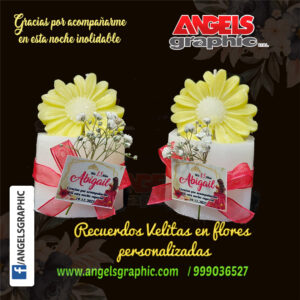 velits con flores - angels grapic