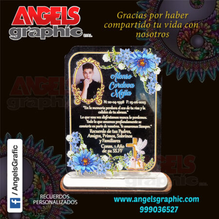 recuerdos en acrilicos - angels graphic
