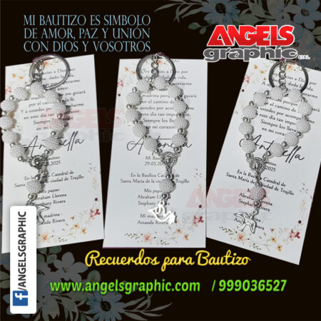 LLAVERITOS DENARIO BLANCO - ANGELS GRAPHIC