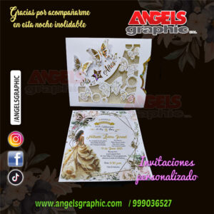 15 años dorado - angels graphic