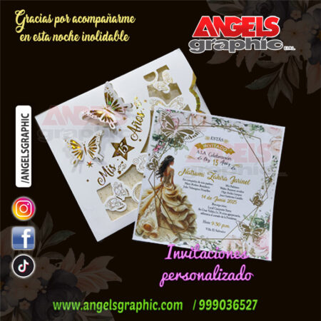 15 años dorado, angels graphic