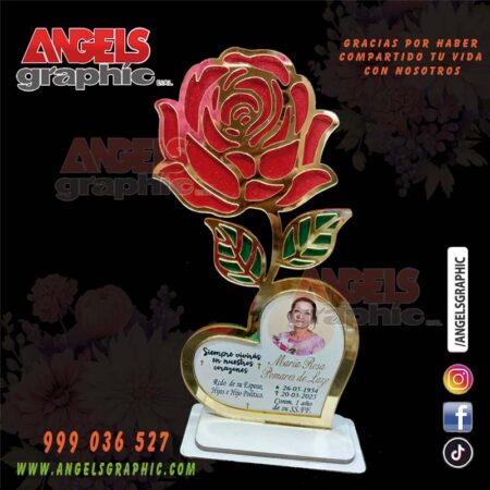 recuerdo de misa rosa - angels graphic