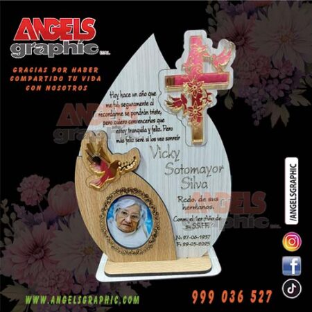 recuerdo de misa vicky - angels graphic