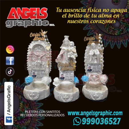 PILETAS PARA AGUA BENDITA, ANGELS GRAPHIC